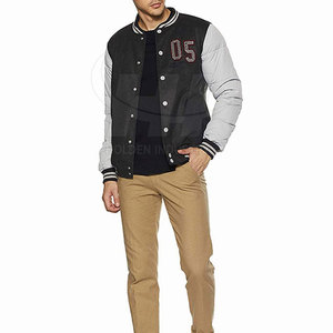 Best Price <b>Letterman</b> <b>Jackets</b> For Men High Quality Cotton Wool Long Sleeves <b>Letterman</b> <b>Jacket</b> For Men - Product Image 2