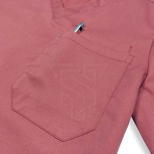 Ensemble d'uniformes médicaux de haute qualité, matière haut de gamme, spandex, prix de gros, bons uniformes médicaux - Product Image 6