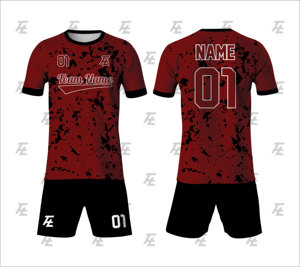 Maillot de football unisexe bleu sarcelle et blanc, sublimé, col ras du cou, manches courtes, en polyester anti-humidité, coupe athlétique, personnalisable pour équipe - Product Image 4