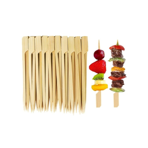 Palitos de bambú puro de calidad confiable, ideales para cenas familiares y como herramienta para asar malvaviscos en fogatas. - Product Image 1