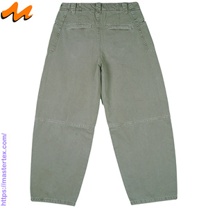Jean large en denim pour femme, 100 % coton, coupe décontractée, taille mi-haute, boutons, rivets, coupe structurée, 8,85 oz - Product Image 2