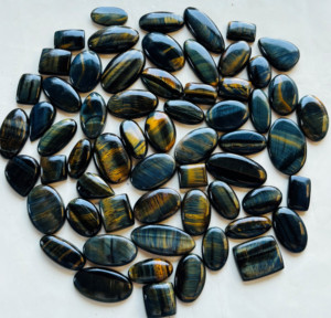 Blue Multi Tiger Eye Cabochon Semiprecioso Increíble calidad Tiger Eye Loose Gemstone Mix Shape & Size Blue Multi Tiger Eye Cab's - Product Image 1