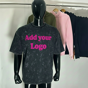 Wholesale Heavyweight Blank Men's 100% Cotton 260 Gsm <b>Oversized</b> Custom t <b>Shirt</b> rhinestone jersey <b>shirt</b> - Product Image 5
