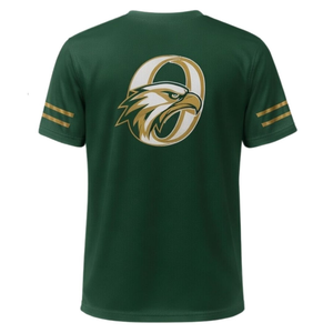 T-shirt de sport vert pour homme en polyester, uniforme d'entraînement d'équipe, vêtement de sport d'extérieur, tenue de performance athlétique - Product Image 2