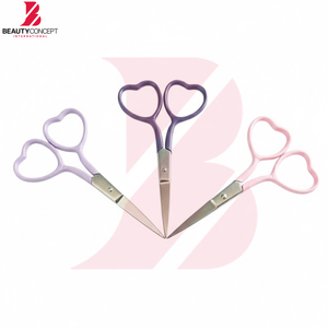 Ciseaux de broderie et de couture pastel à poignée en forme de cœur, durables et polyvalents en acier inoxydable, pour fournitures de bureau et essentiels de couture, modèle 2026 - Product Image 3