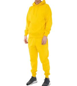 Survêtements tendance en polyester et coton pour hommes, vêtements de jogging avec logo personnalisé et survêtements à taille élastique et à motif solide, design vierge - Product Image 3