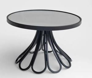 Soporte Redondo de Cristal para Pastel LMB, 1 Pieza, Base Metálica Negra para Exhibición de Postres, Bandeja para Servir, Decoración para Fiestas y Panaderías - Product Image 1