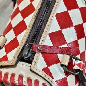 Bolsos de Viaje a Cuadros Rojos y Blancos, Elegantes y a Precio de Fábrica, Bolsos de Mano de Moda para Mujer, Bolsos de Fin de Semana - Product Image 5
