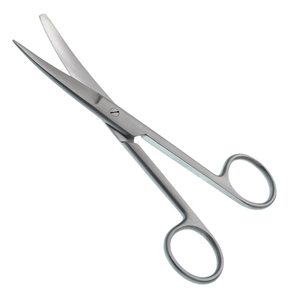 Ciseaux chirurgicaux 5,5″ à lame courbée, tranchante et à pointe arrondie, en acier inoxydable extra délicat, instrument de coupe de tissus fins - Product Image 2