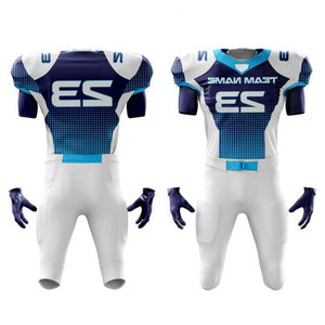 Compression American Football Uniform Kits Men's Practice Team Soccer Wear Sublimation Football Jersey Sets Sportswear - Product Image 4