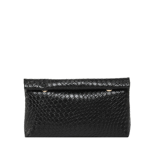 Elegante Bolso de Mano Vintage Negro de PU con Cierre de Cremallera, 7 Pulgadas, Diseño de Piedras, para Mujer, Uso Diario, Todas las Temporadas - Product Image 3