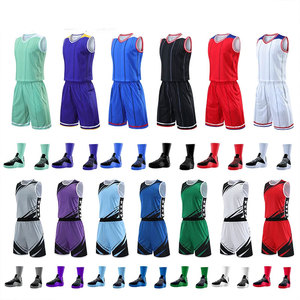 Wholesale Custom Cheap Basketball Jerseys Breathable Basketball Wear 100% Polyester Kids Basketball Shirts Uniforms For Men's - Product Image 5