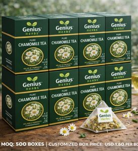 Infusión de Camomila en Bolsitas, Superalimento para la Longevidad y la Fuerza, Calidad Estándar Global, Suministro a Granel en Sobres - Product Image 2