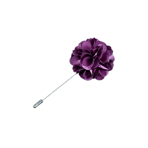 Épinglette de luxe en émail à motif floral pour hommes |   Broche boutonnière en métal faite à la main |   Épingle de blazer de cérémonie pour marié, couleurs personnalisables - Product Image 1