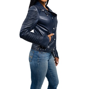 Fashionable Stylish <b>Leather</b> <b>Jacket</b> For Women OEM Service Wholesale High Quality Custom Design Outdoor Winter Wear <b>Leather</b> <b>Jacket</b> - Product Image 5