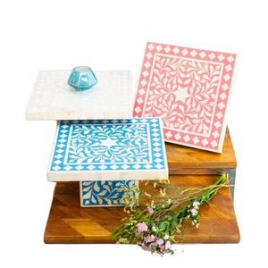 Base para Pastel Decorada con Incrustaciones de Hueso, Hecha a Mano, Moderna, para Mesa de Boda, Exhibición Elegante de Postres para Cumpleaños y Ocasiones Festivas - Product Image 5