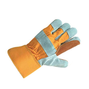 Light Weight Full Finger Safety <b>Gloves</b> Cheap Price High Quality Leather Impact <b>Gloves</b> Protective Work Safety <b>Gloves</b> - Product Image 3