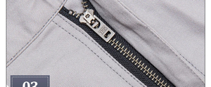 Salopette en coton pour homme, grise, résistante à l'abrasion, multi-poches, bretelles réglables, pour mécanicien, sécurité, extérieur - Product Image 5