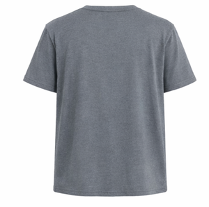 T-shirt décontracté pour homme à col en V, coupe classique, 100 % coton, durable, grande taille, motif uni, respirant, avec logo personnalisé imprimé - Product Image 4