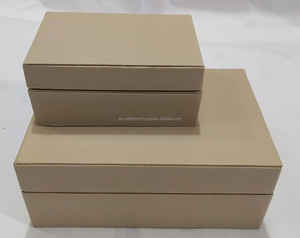 Boîtes à bijoux en cuir de luxe de qualité supérieure, 2 pièces, faites à la main et utilisées pour les bijoux - Product Image 1