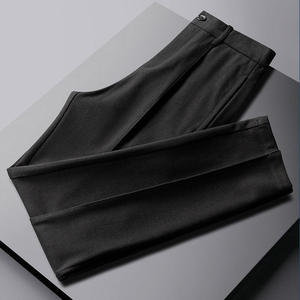 <b>Men's</b> Suit <b>Pants</b> Slim Fit <b>Stretch</b> Regular Fit Business Simple Drape Business Casual Trousers Light Luxury Suit Trousers for <b>Men</b> - Product Image 1