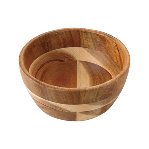 Bol en bois d'acacia, saladier en bois, bol de service, vaisselle de cuisine, écologique, OEM - Product Image 3