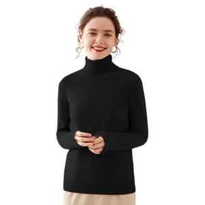 Suéter de Cachemira 100% Pura para Mujer, Cuello Alto, en Oferta - Product Image 4