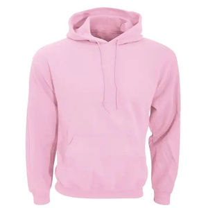 Sweat-shirt unisexe rose à capuche et fermeture éclair, coupe classique, en molleton de coton, décontracté, respirant, écologique, 300g, avec poches, pour l'automne - Product Image 2