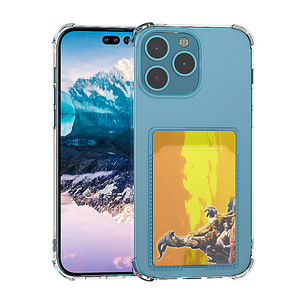 เคสโทรศัพท์ใส TPU PC สำหรับ iPhone ป้องกันการกระแทก พร้อมดีไซน์กรอบสีสันสดใส - Product Image 2