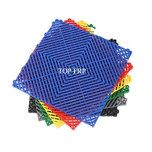 Dalles de sol en plastique emboîtables multi-usages pour garage, en PP PVC, pour lavage de voitures - Product Image 1