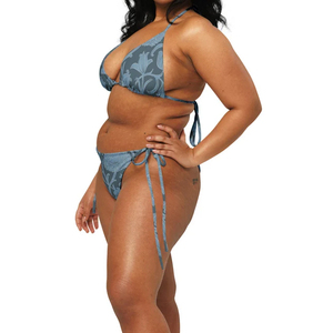 Ensembles de bikinis pour femmes les plus vendus, design personnalisé avec impression personnalisée, ensemble 2 pièces avec logo sur le devant et tissu respirant - Product Image 3