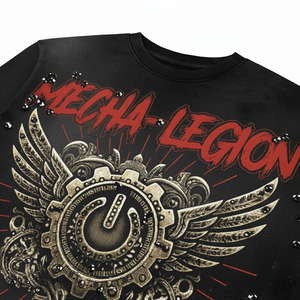 Ensembles de T-shirts pour hommes PENTO INDUSTRY 100% Coton avec logo frontal, ensemble décontracté deux pièces short et t-shirt, impression par transfert thermique, coupe oversize, collection automne - Product Image 4