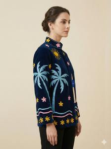 Veste unisexe brodée Suzani de haute qualité 2026, style indien unique, robe décontractée pour femme, veste indienne, meilleur prix - Product Image 4