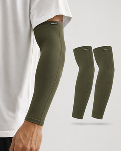 Manchons de cyclisme FAWKES noirs, protection anti-UV, unisexe adulte, manchon de compression grande taille, écologiques, séchage rapide, respirants - Product Image 3