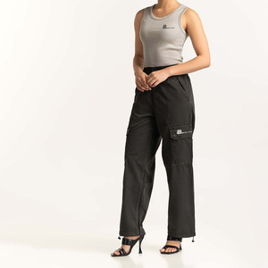 Camiseta sin mangas de punto acanalado informal para mujer, de algodón ecológico, de secado rápido, transpirable, con cuello redondo, para verano. - Product Image 5