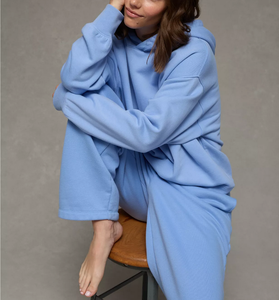 Sudadera Holgada de Invierno para Mujer, Personalizada con Logotipo Impreso, 380 GSM, 100% Algodón, Estilo Casual, 2 Piezas, Talla Grande - Product Image 6