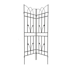 Enrejado de Jardín de Metal Negro Más Vendido para Rosas, Uvas, Glicinias y Plantas Trepadoras, Patrón Cuadrado, Tamaño y Forma Personalizados - Product Image 2