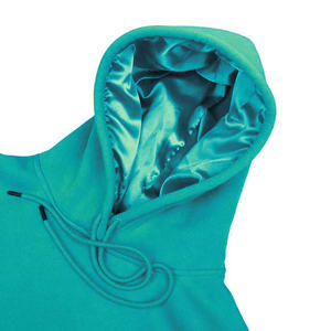Sweat-shirt à capuche pour homme, couleur unie, coupe classique, décontracté, en molleton tricoté, pour l'automne, doublure en satin - Product Image 5
