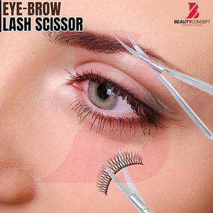 Tijeras de Precisión para Cejas y Pestañas, Portátiles, Antideslizantes, de Acero Inoxidable, de 4.7 Pulgadas, para Dar Forma y Recortar - Product Image 5