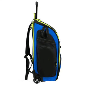 OEM Wholesale Soccer <b>Bags</b> Sports Team <b>Bags</b> with Custom Logo Waterproof Cricket <b>Bags</b> With <b>Trolley</b> Wheels Shoe Compartment - Product Image 3