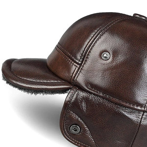 Casquette de baseball en cuir de qualité supérieure, réglable, confortable, décontractée, tendance, pour l'extérieur, pour adultes - Product Image 5
