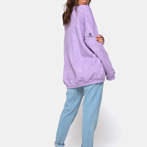 Sudadera Deportiva Personalizada para Mujer, de Algodón y Felpa, Cuello Redondo, Manga Larga, Transpirable, Informal, para Correr, con Bordado, Venta al Por Mayor - Product Image 5