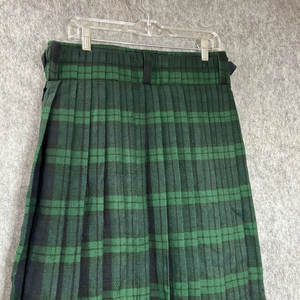 Scottish Designs Black Watch Tartan Kilt Falda plisada a cuadros verde mediana 30 para mujer - Product Image 4