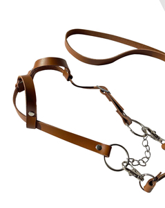Brida Profesional para Caballo, Cabezada Acolchada de Cuero Suave, Correa de Nariz Ajustable, Hebillas Resistentes, Equipo de Equitación para Uso Diario - Product Image 6