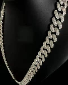 Cadenas y Pulseras de Moda Hip Hop VVS de Alta Calidad con Cadena Cubana para Regalos para Hombres y Mujeres - Product Image 4