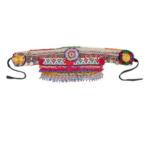 Vintage Belt Belly Dance Bead Afghani Traditional Waist Belt Kuchi Tribal BB006A <b>Old</b> Banjara Real Vintage Handmade Beaded Belts - Product Image 1
