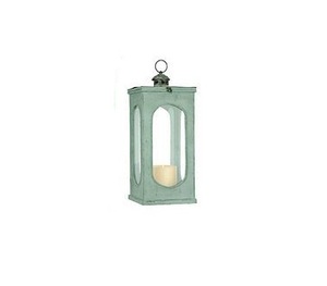 New Handmade Portable Durable Classic Metal &Glass Candle <b>Lantern</b> With Sky Blue Finished Candle <b>Lantern</b> for Home <b>set</b> of 2 - Product Image 4