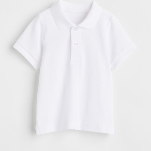 Camiseta Polo para Niños, Algodón Suave, Estilo Casual de Verano, Camiseta Polo de Manga Corta con Cuello de Botones para Niños, Ropa Escolar - Product Image 1