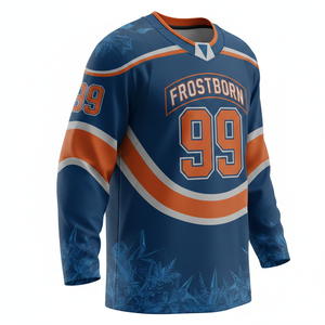 Jersey Personalizado para Fanáticos del Hockey sobre Hielo, Sublimado, Transpirable, de Poliéster, Manga Larga, Uniforme Deportivo - Product Image 6