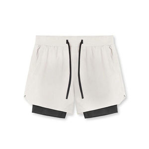 Men's Double <b>Layer</b> Fitness Shorts Men Fitness Gym Training 2 in 1 Sports Shorts Quick Dry Workout Jogging Double Deck Summer - Product Image 6